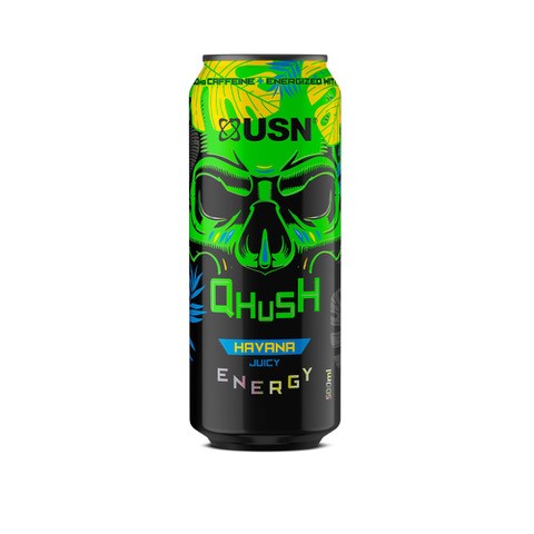 Usn Qhush extreme energy drink pack of 12 500ml