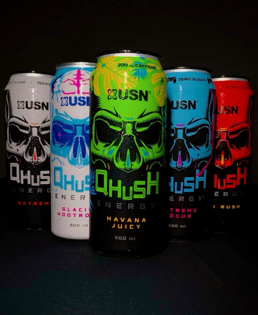 Usn Qhush extreme energy drink pack of 12 500ml