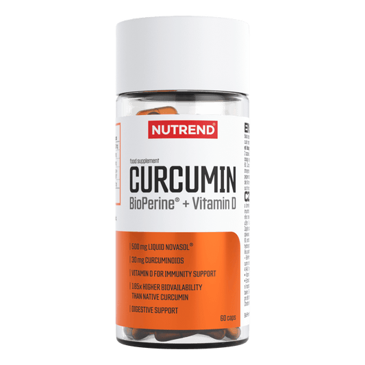 Nutrend Curcumin + BioPerine + Vitamin D – 60 Capsules