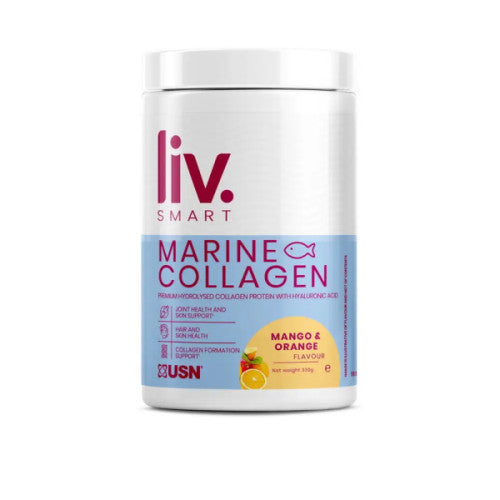 USN LIV.SMART Marine Collagen Mango Orange 330g – Radiant Skin & Joint Support
