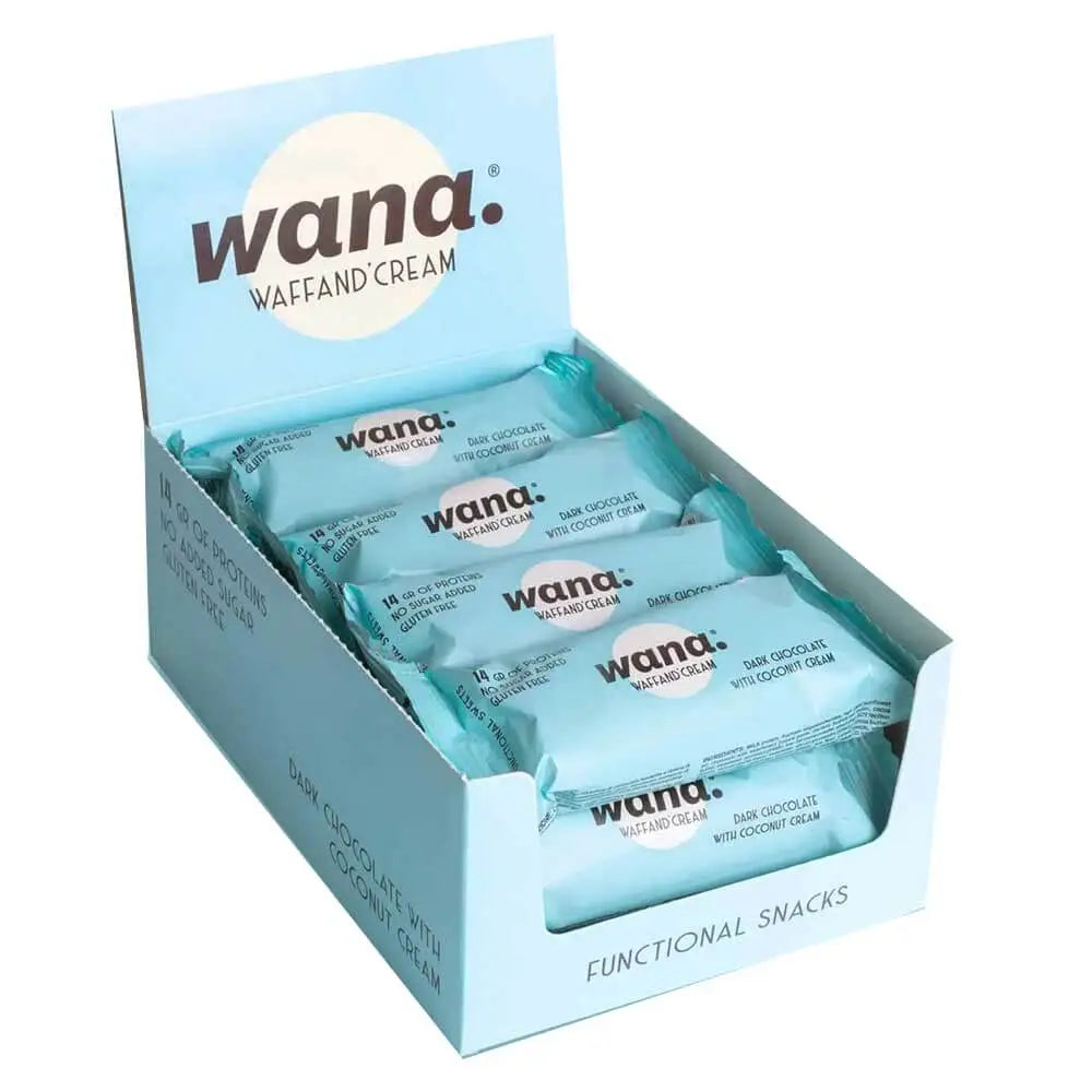 Wana Waffand Cream Bar 43g – Pack of 12 – Delicious Snack for Anytime Indulgence